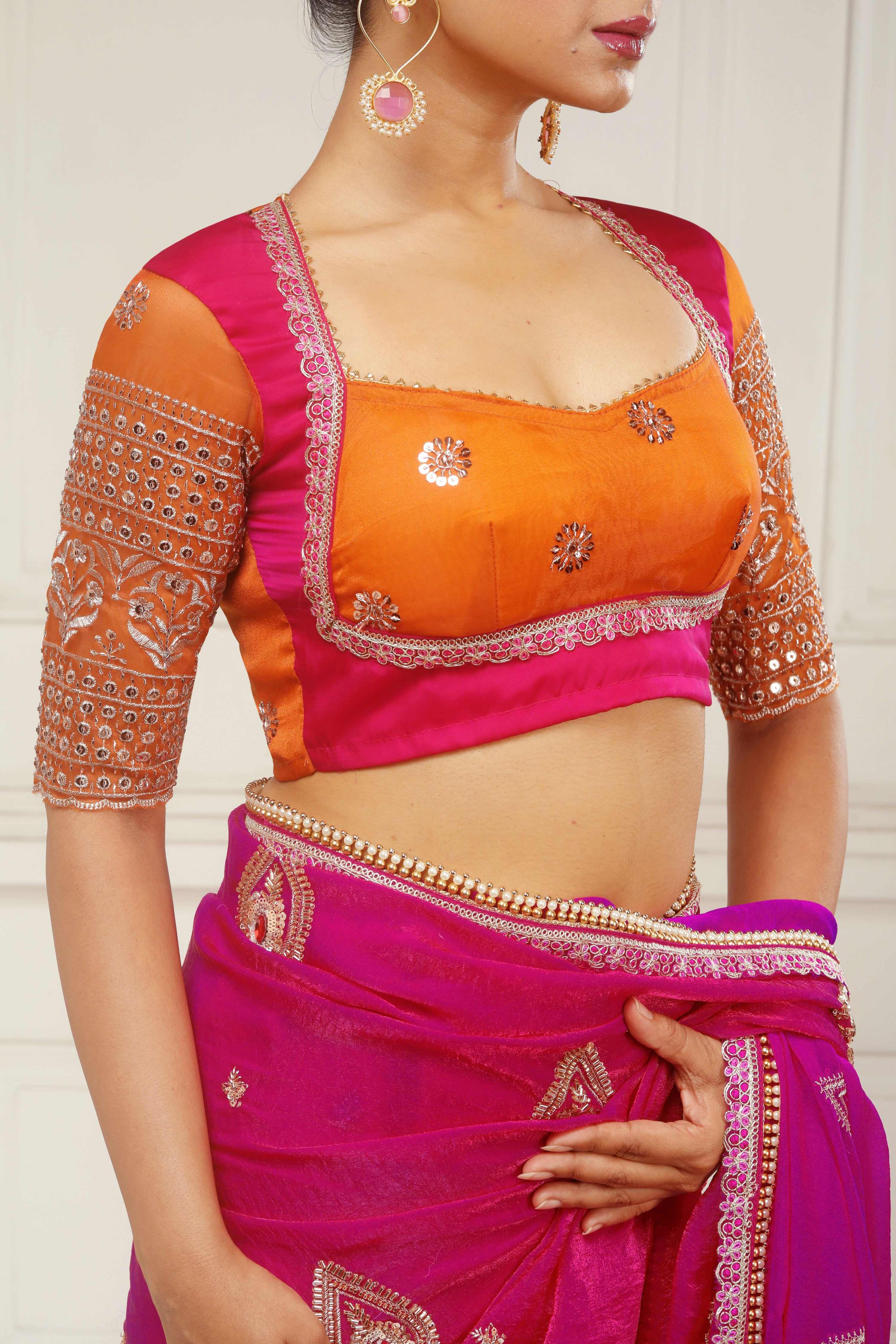 TANGERINE POETRY BLOUSE
