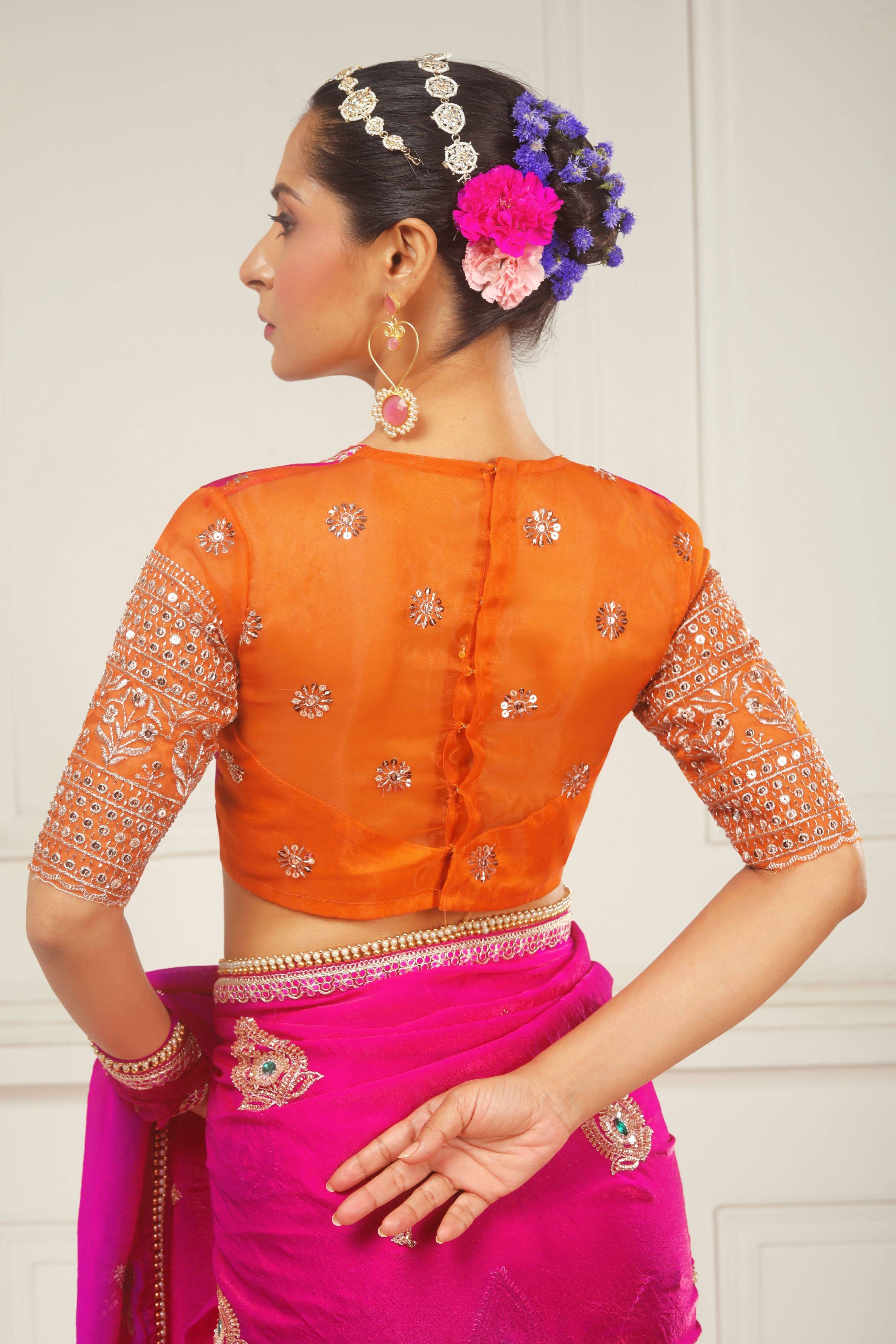 TANGERINE POETRY BLOUSE
