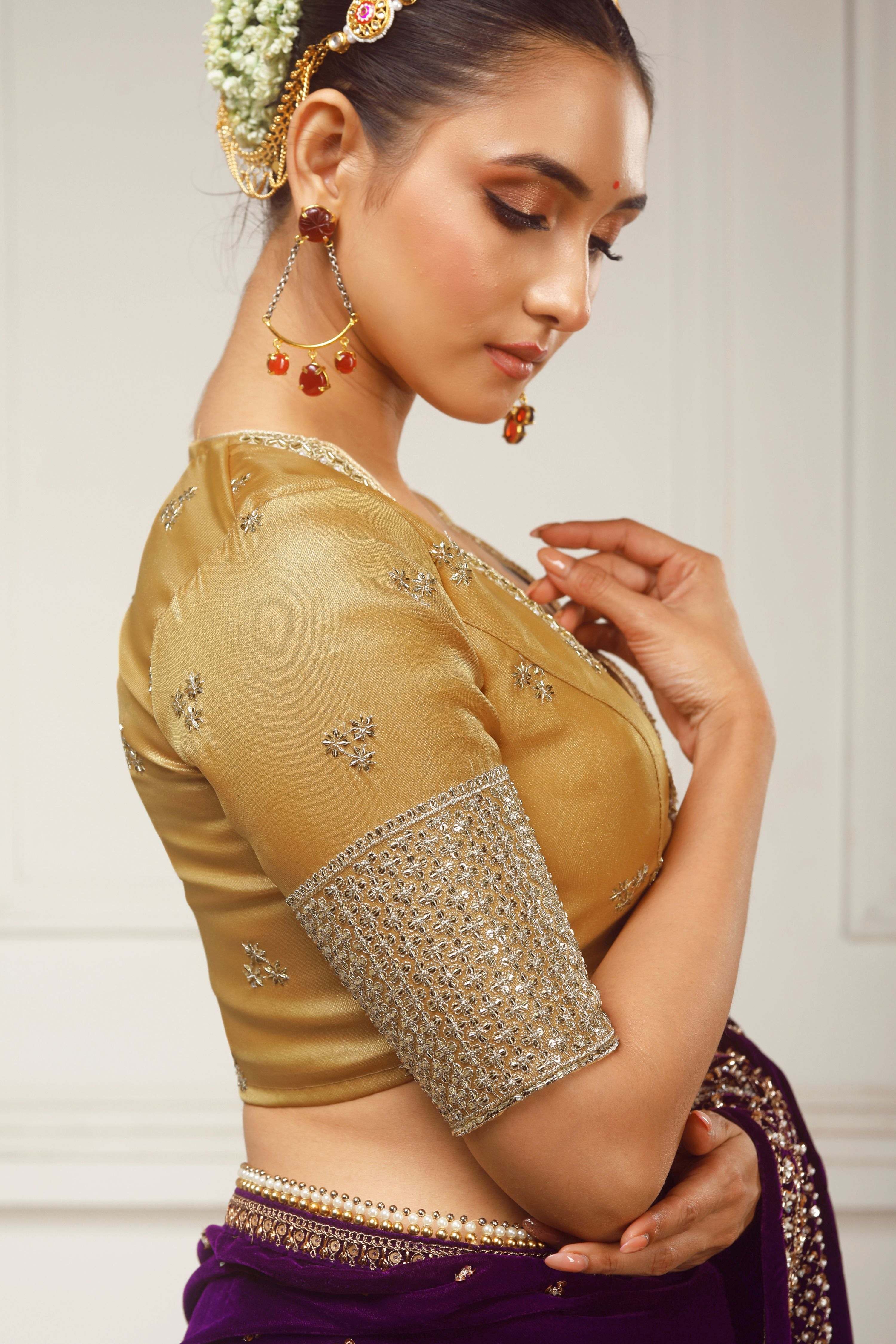 GLAM GRANDEUR SAREE WITH RADIANT FANTASY BLOUSE