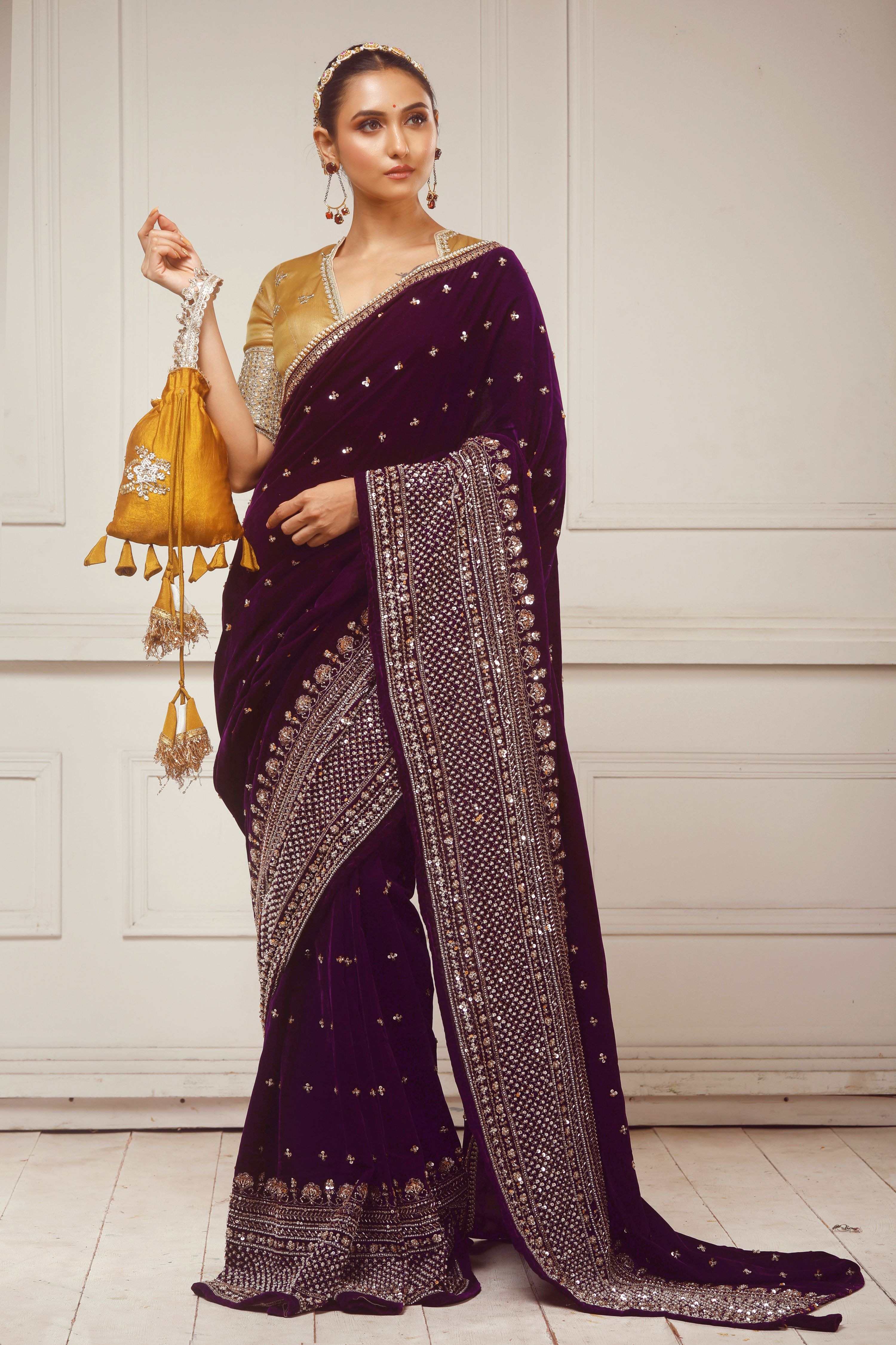 GLAM GRANDEUR SAREE WITH RADIANT FANTASY BLOUSE