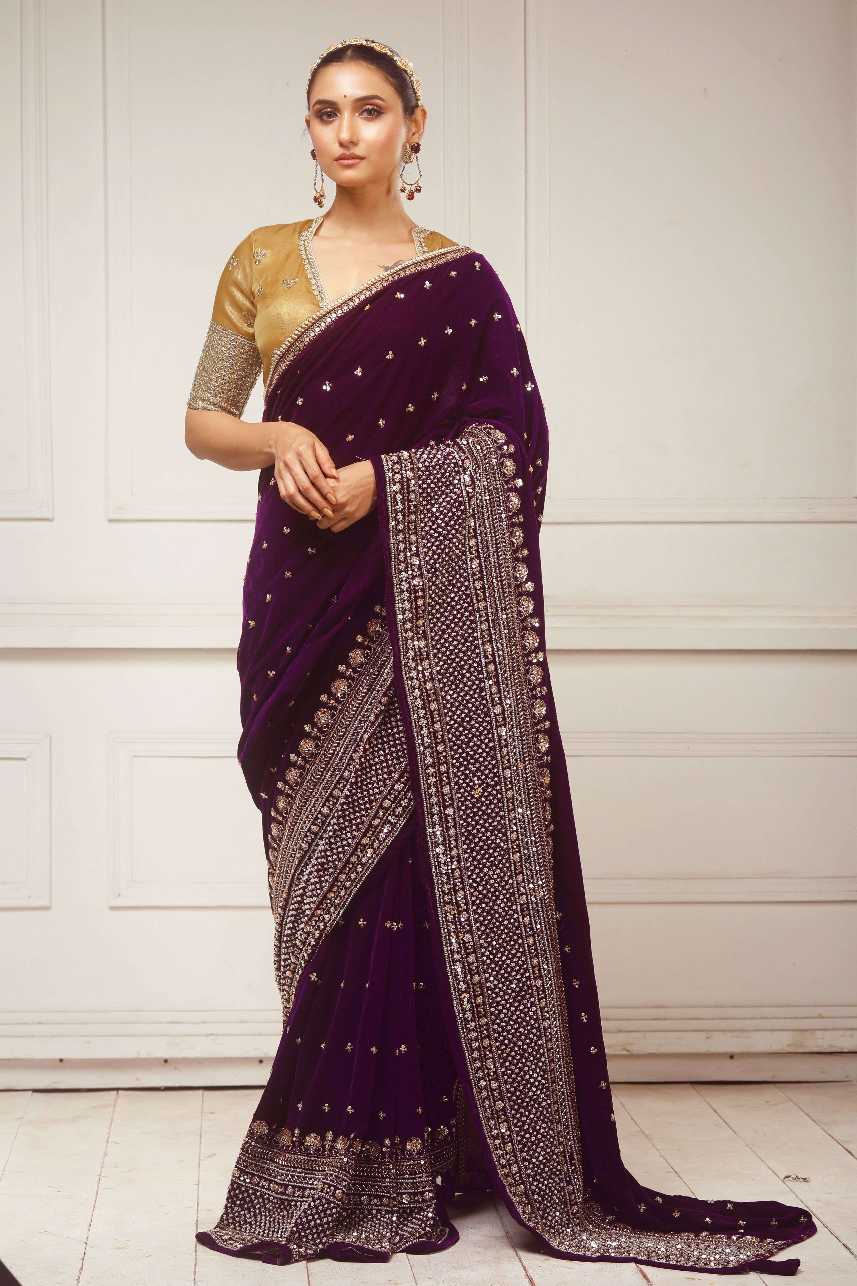 GLAM GRANDEUR SAREE WITH RADIANT FANTASY BLOUSE