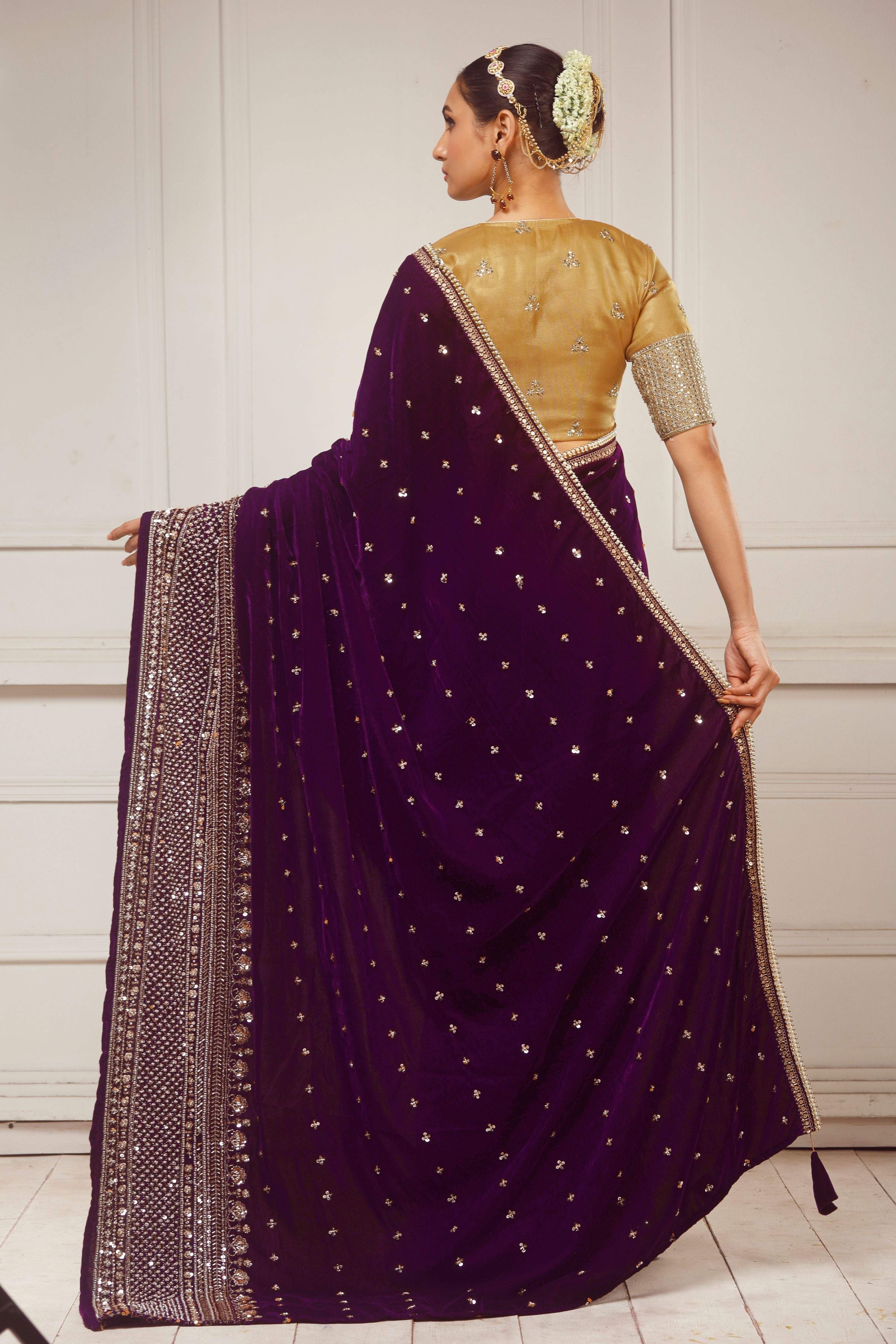 GLAM GRANDEUR SAREE WITH RADIANT FANTASY BLOUSE