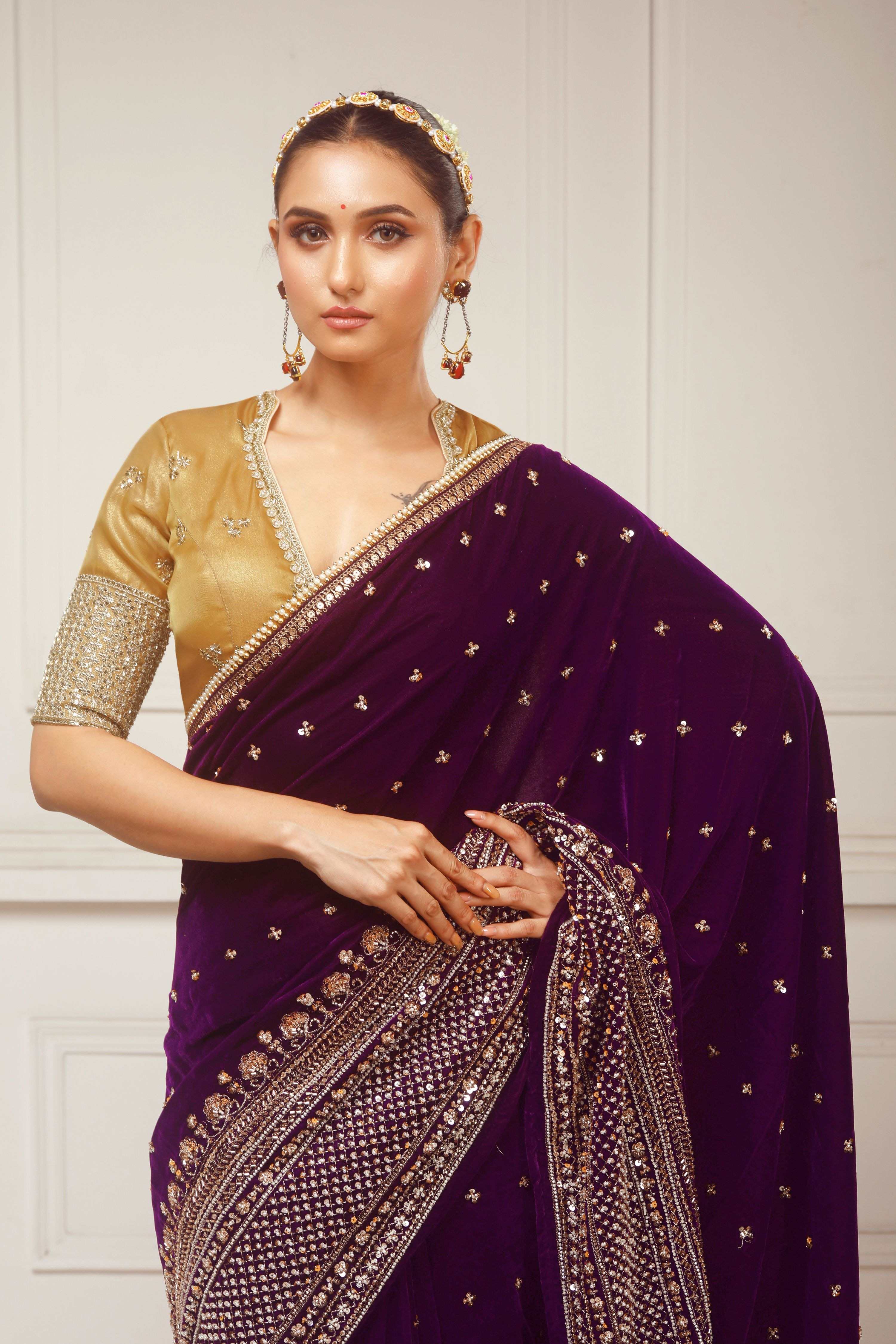 GLAM GRANDEUR SAREE WITH RADIANT FANTASY BLOUSE