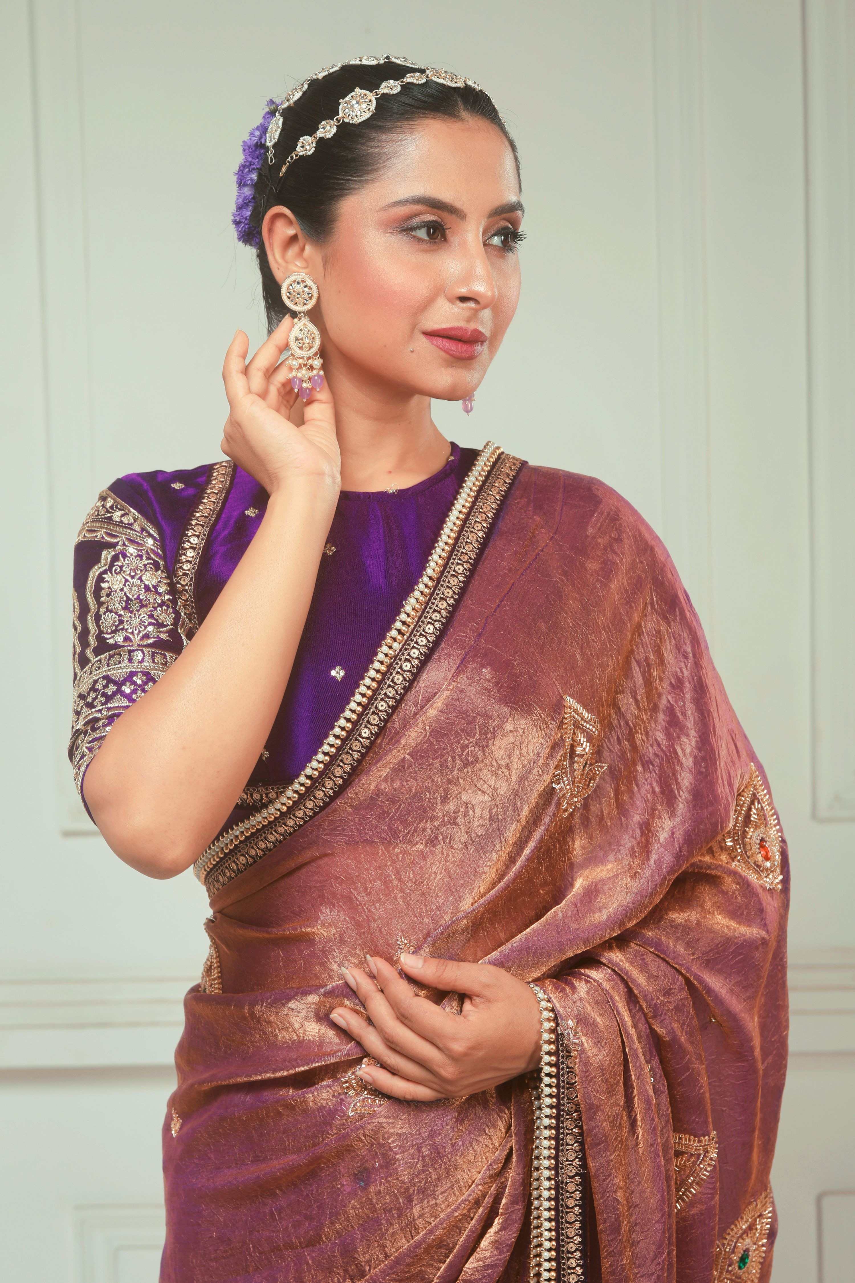 MEHFIL MUSE SAREE WITH TIMELESS TEMPTATION BLOUSE