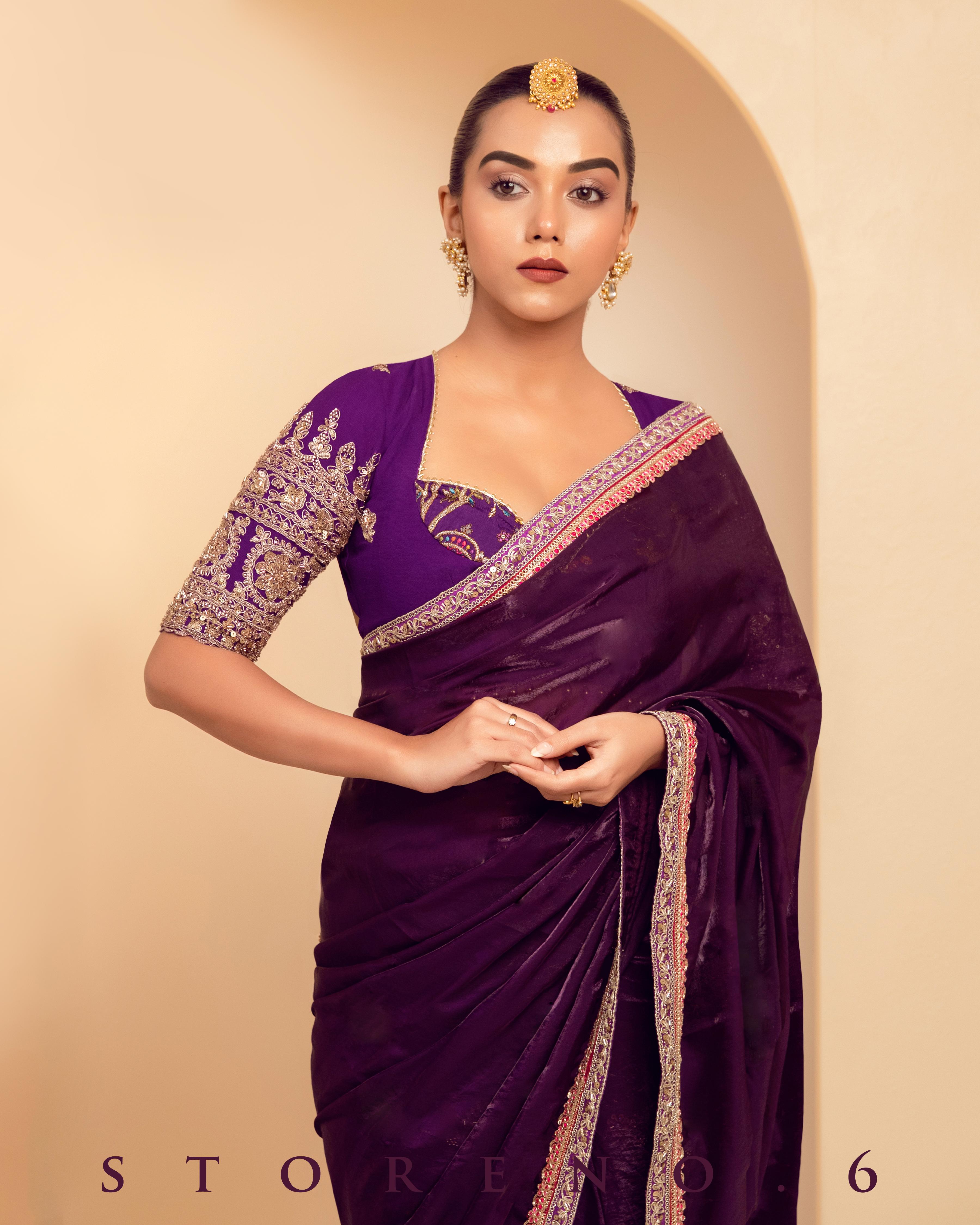 PLUM PALETTE SAREE