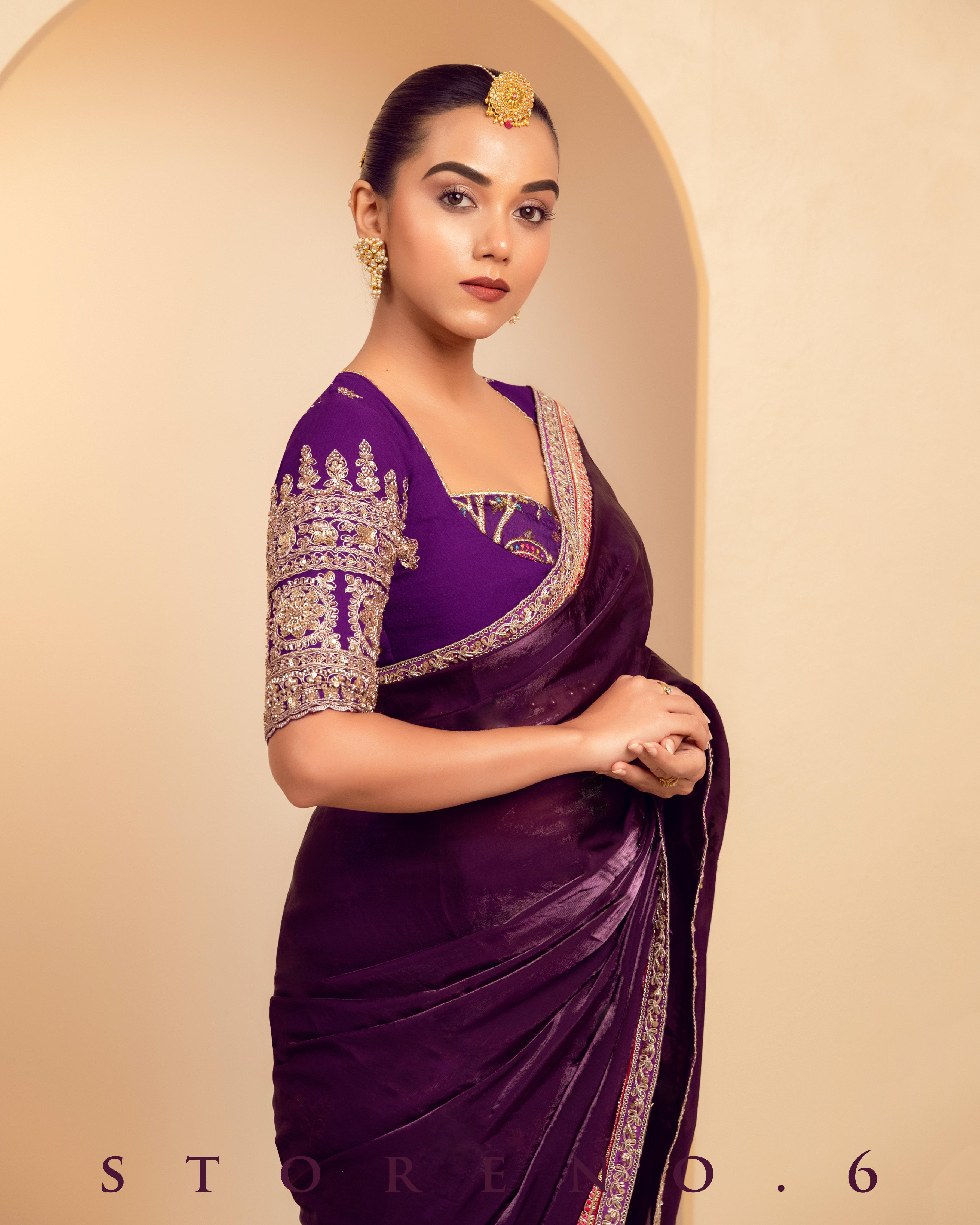 PLUM PALETTE SAREE