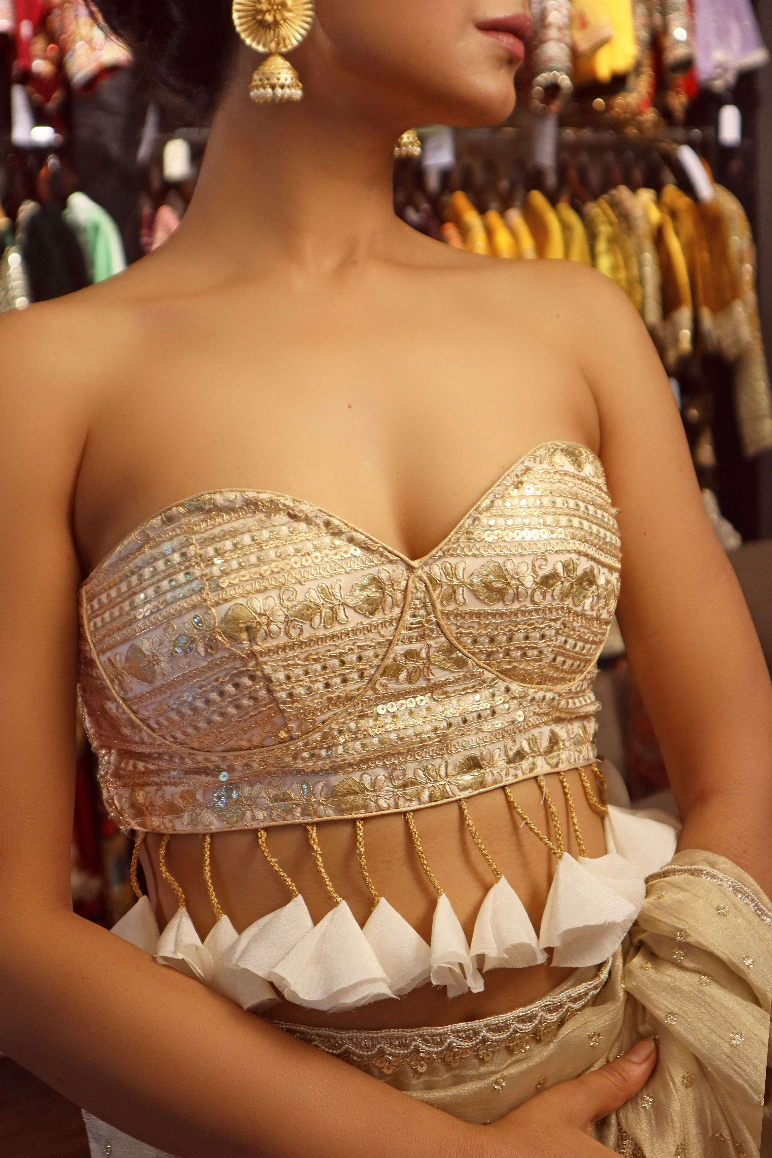 INTENSE IVORY CORSET BLOUSE