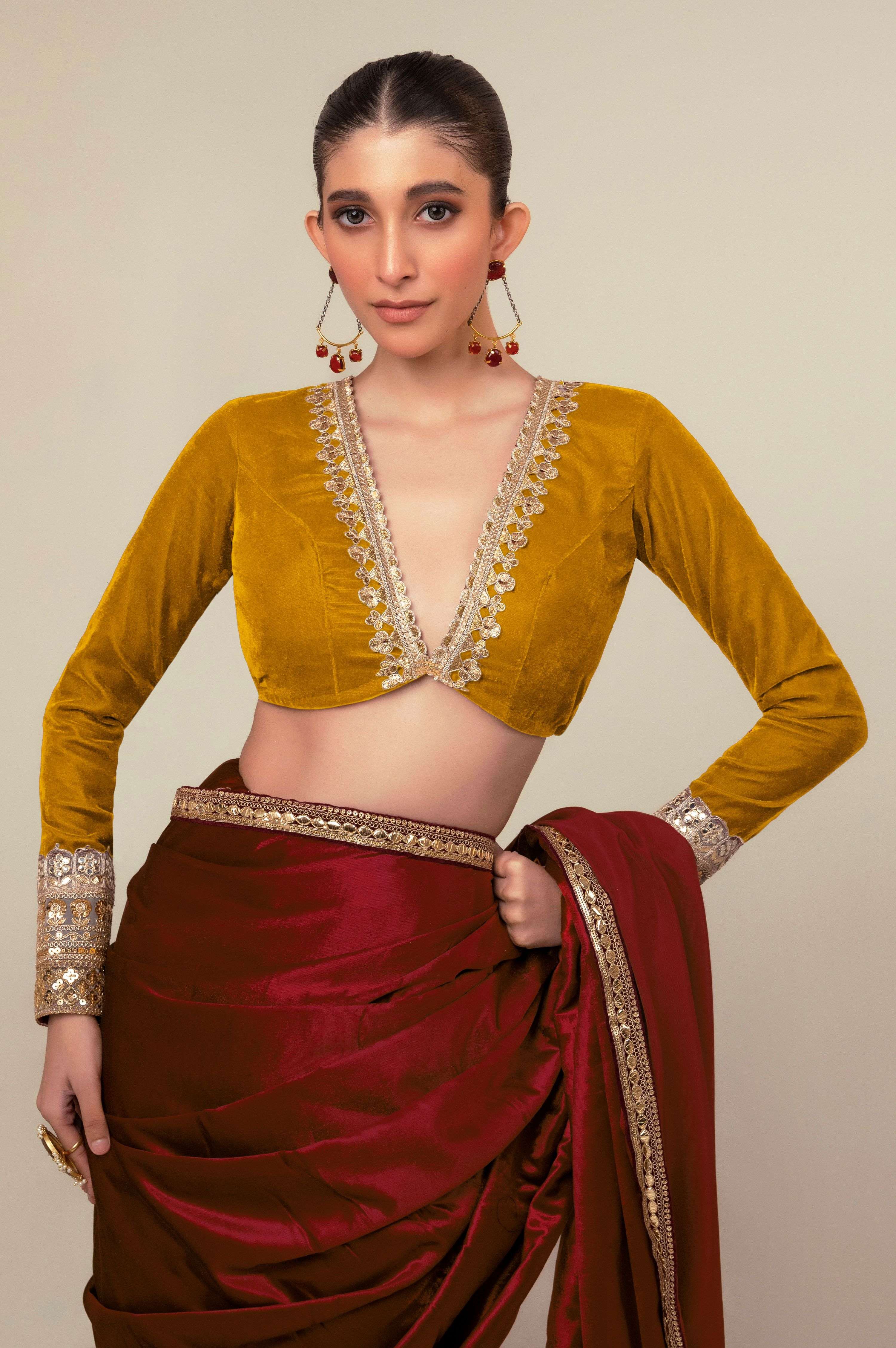 LUXE ROMANCE SAREE WITH SPICE EDGE BLOUSE