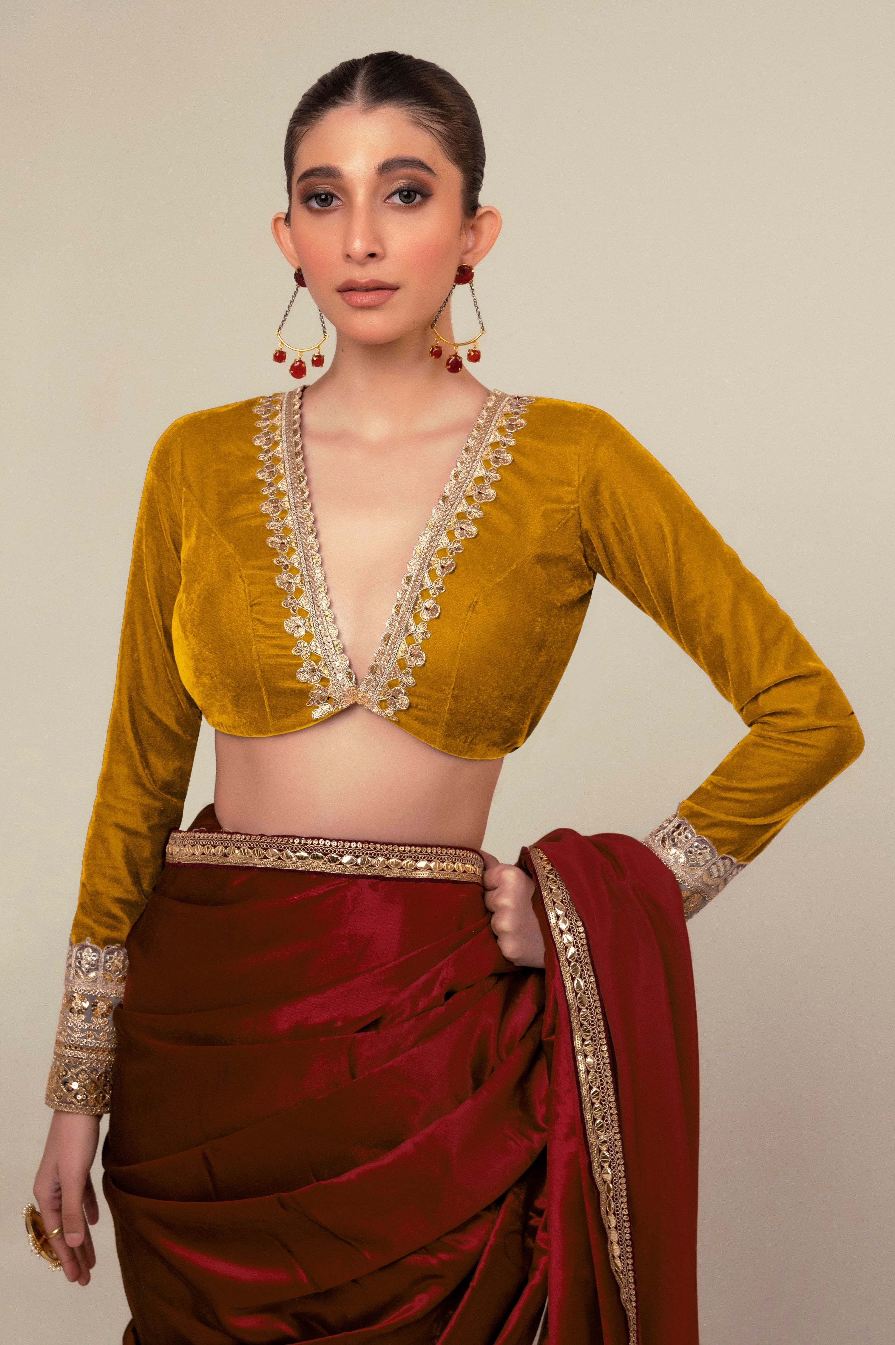 LUXE ROMANCE SAREE WITH SPICE EDGE BLOUSE
