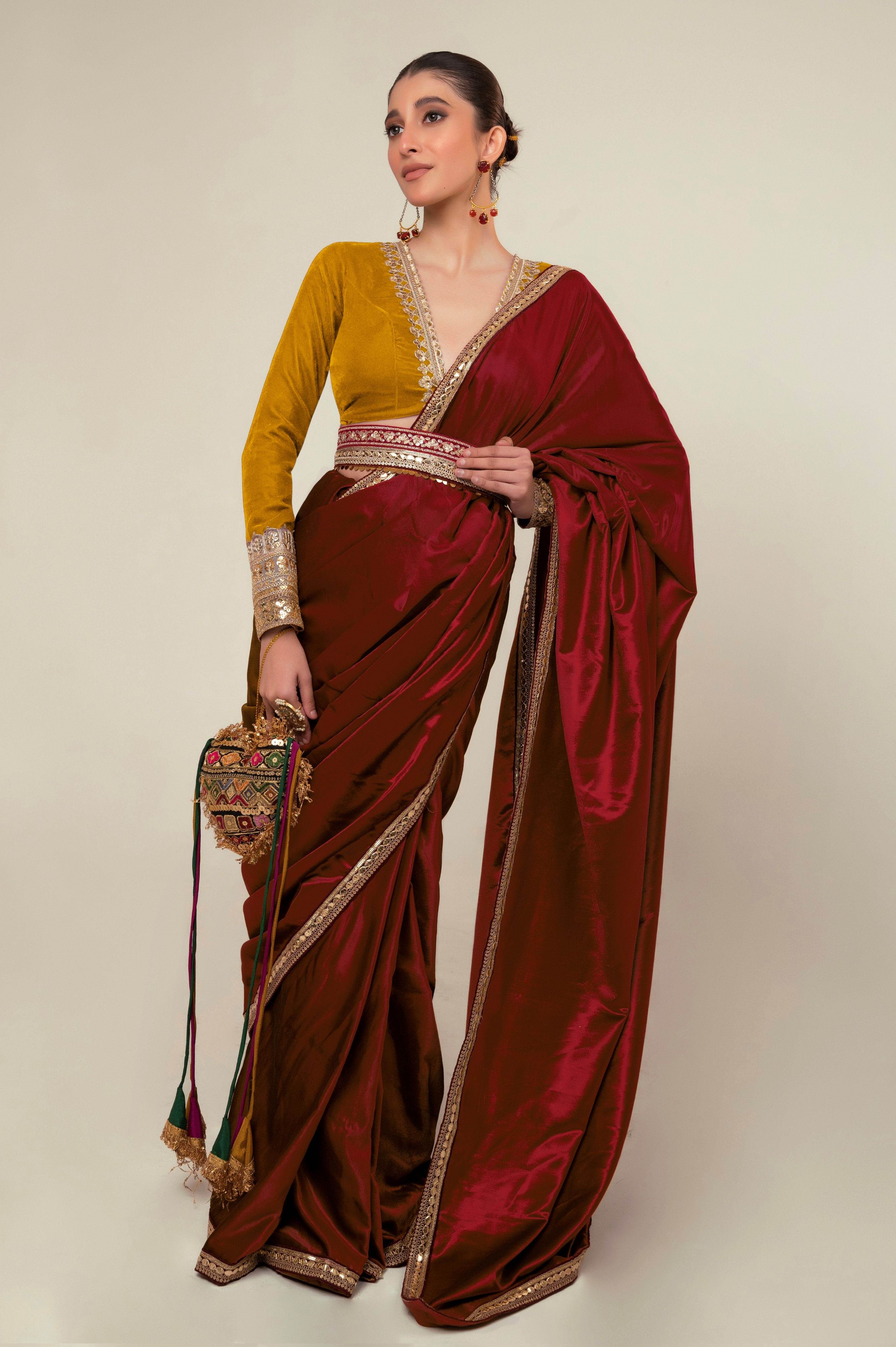 LUXE ROMANCE SAREE WITH SPICE EDGE BLOUSE