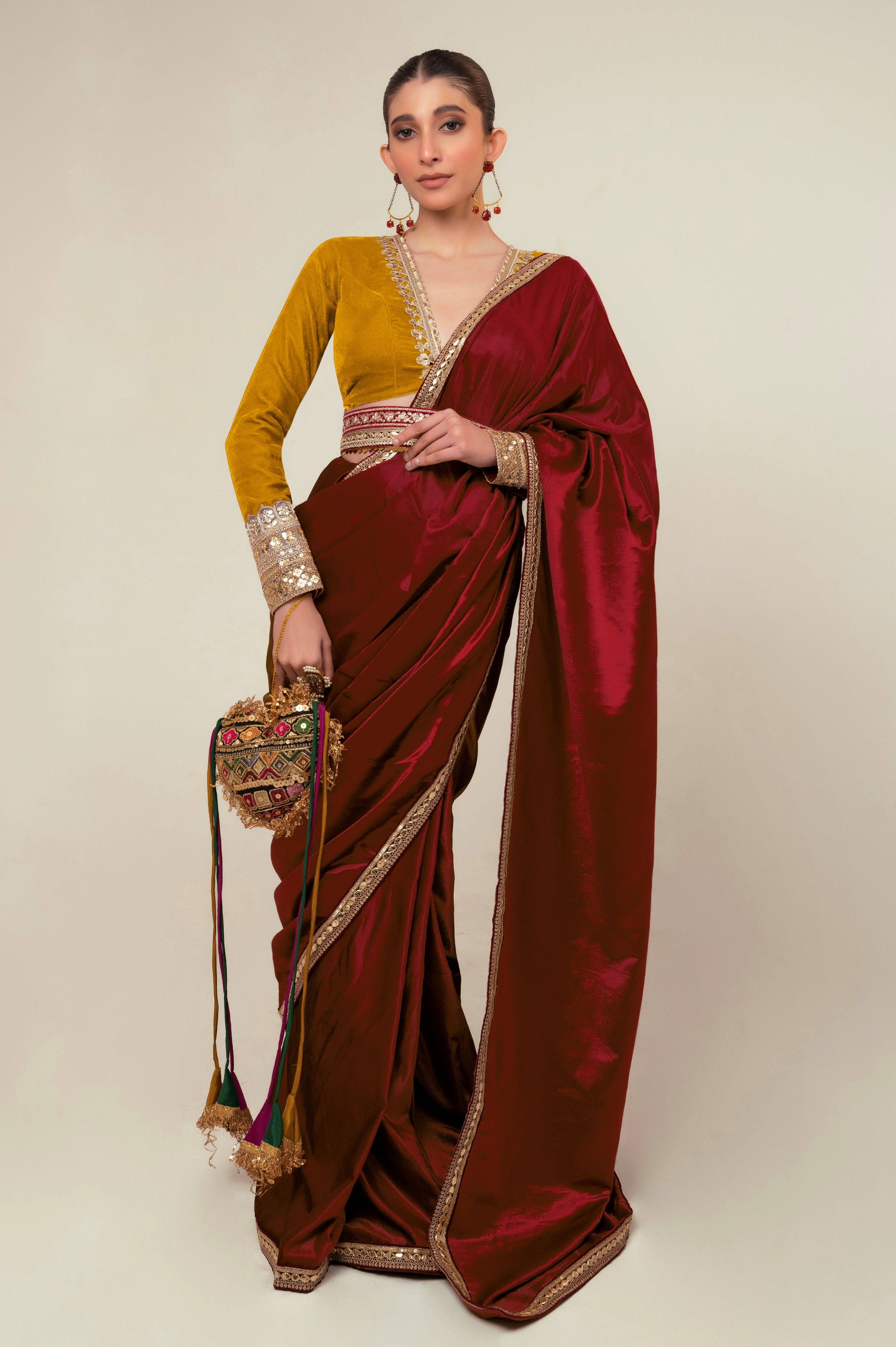 LUXE ROMANCE SAREE WITH SPICE EDGE BLOUSE