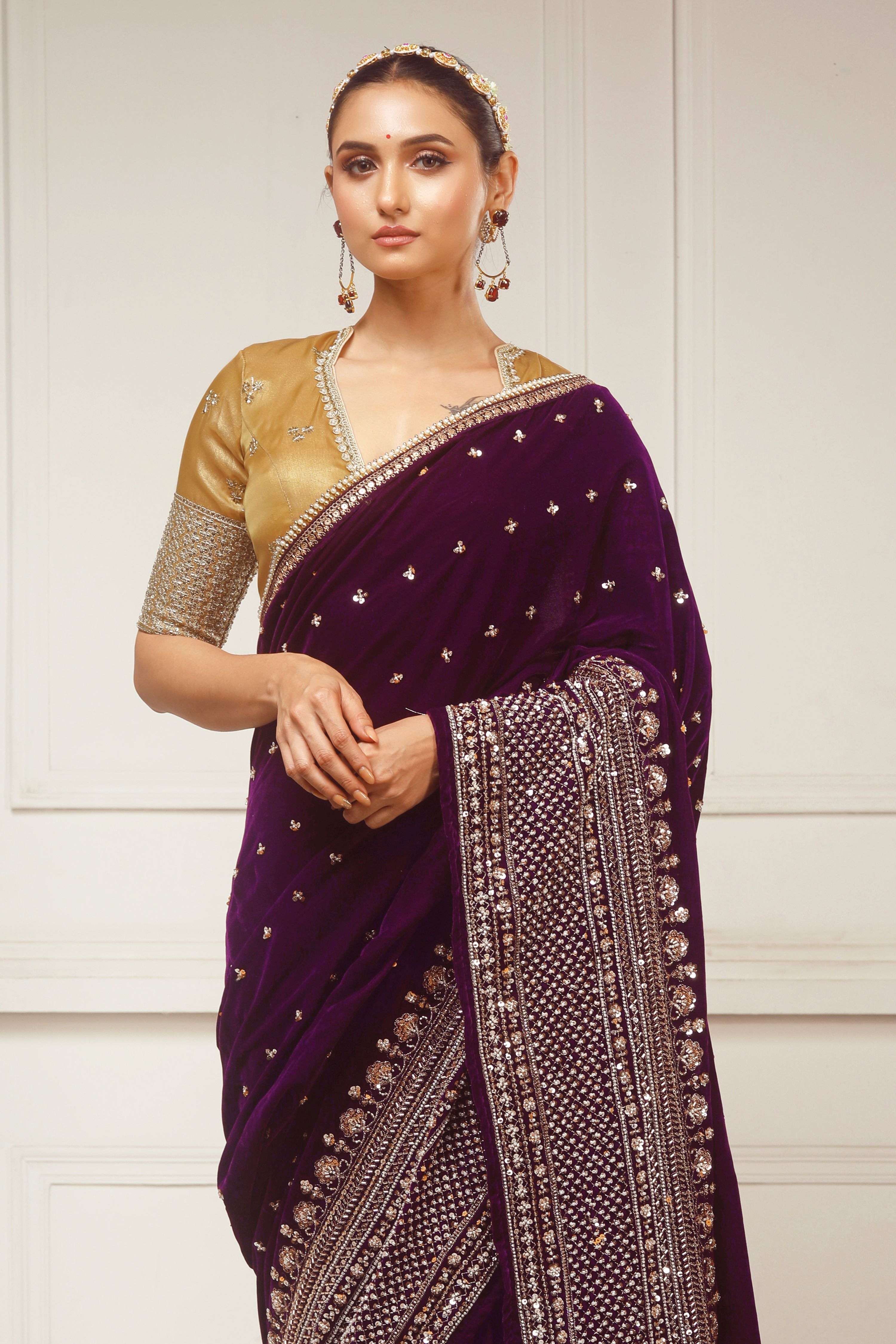 GLAM GRANDEUR SAREE WITH RADIANT FANTASY BLOUSE