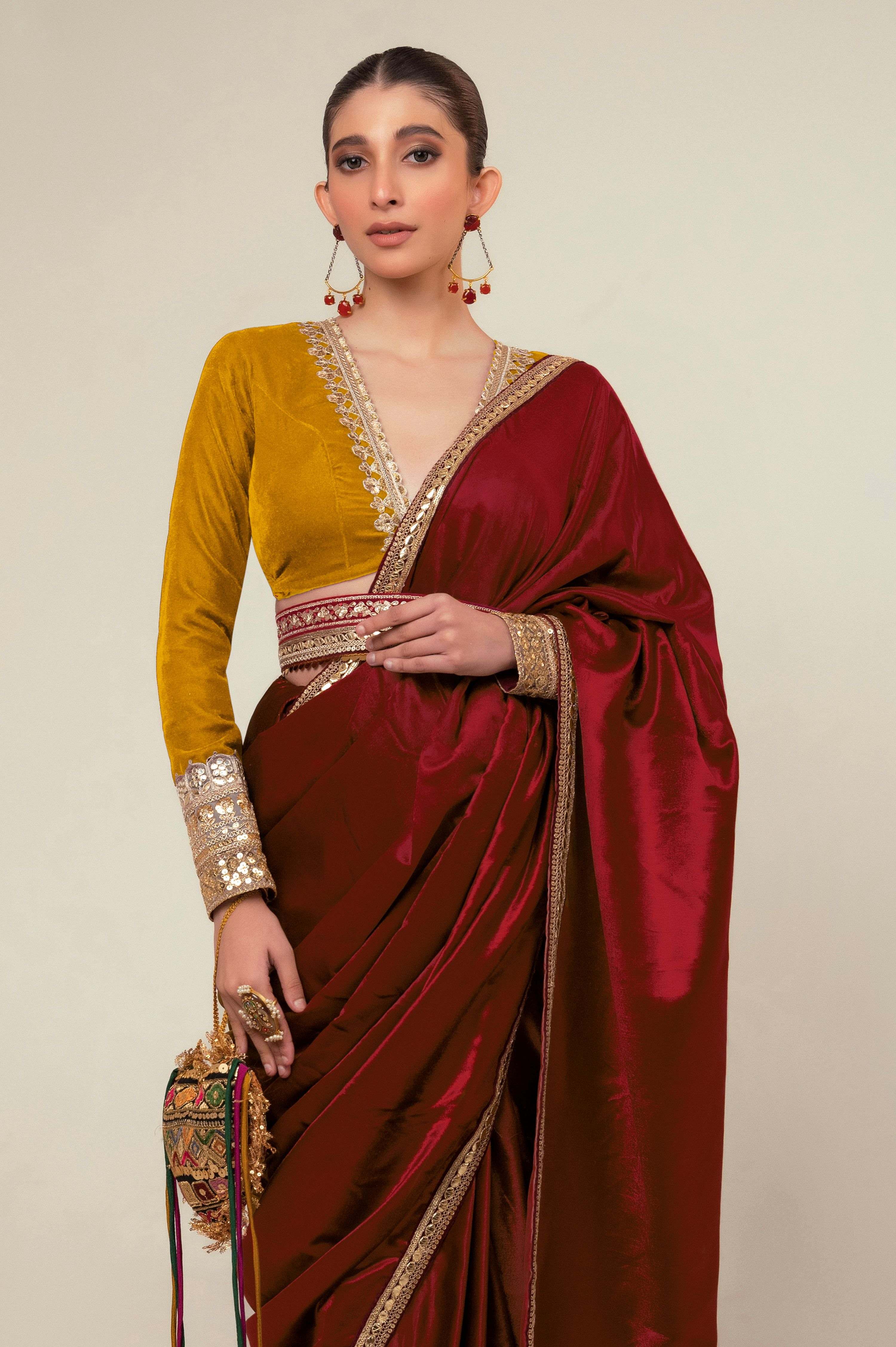 LUXE ROMANCE SAREE WITH SPICE EDGE BLOUSE