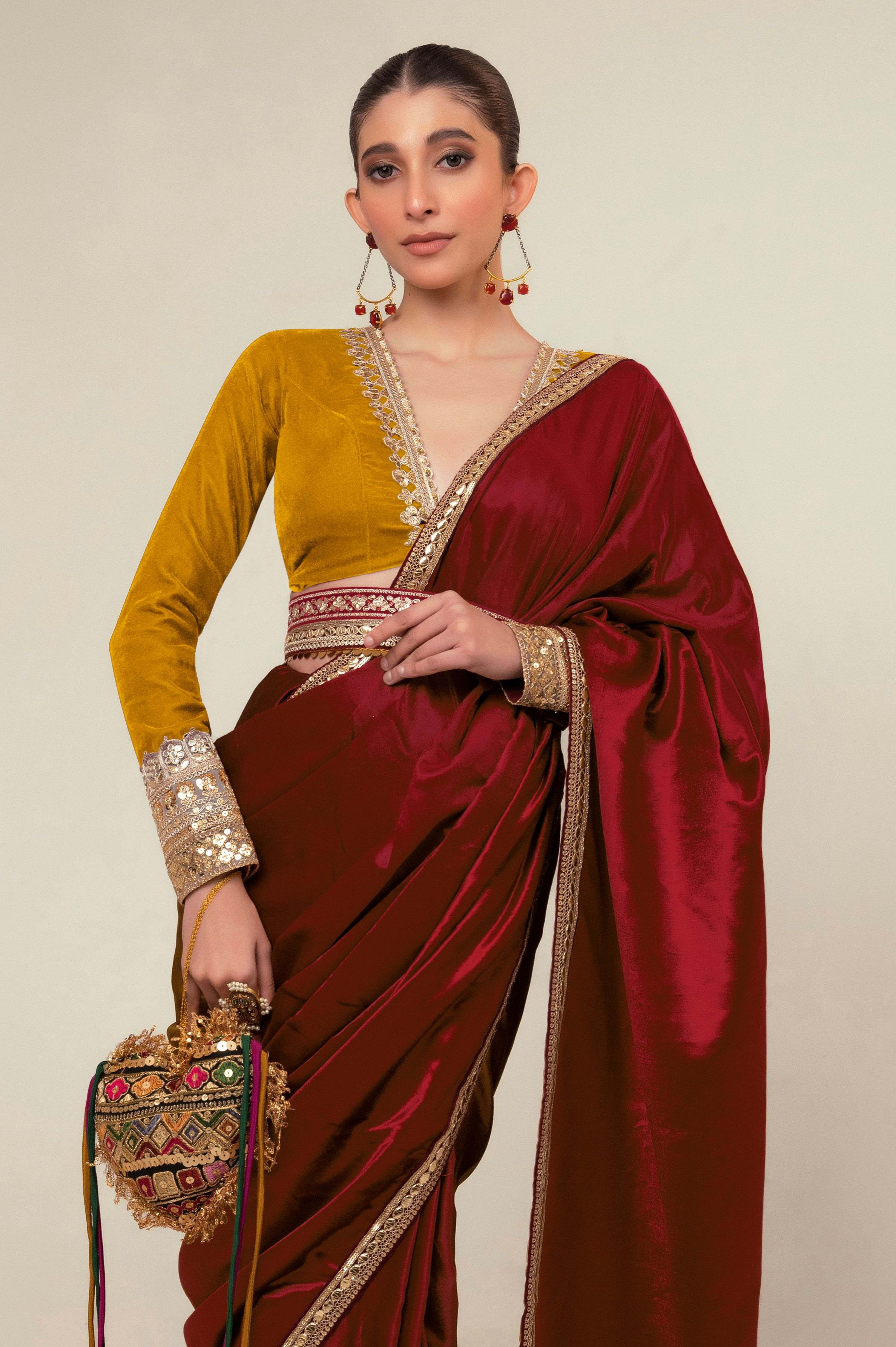 LUXE ROMANCE SAREE WITH SPICE EDGE BLOUSE