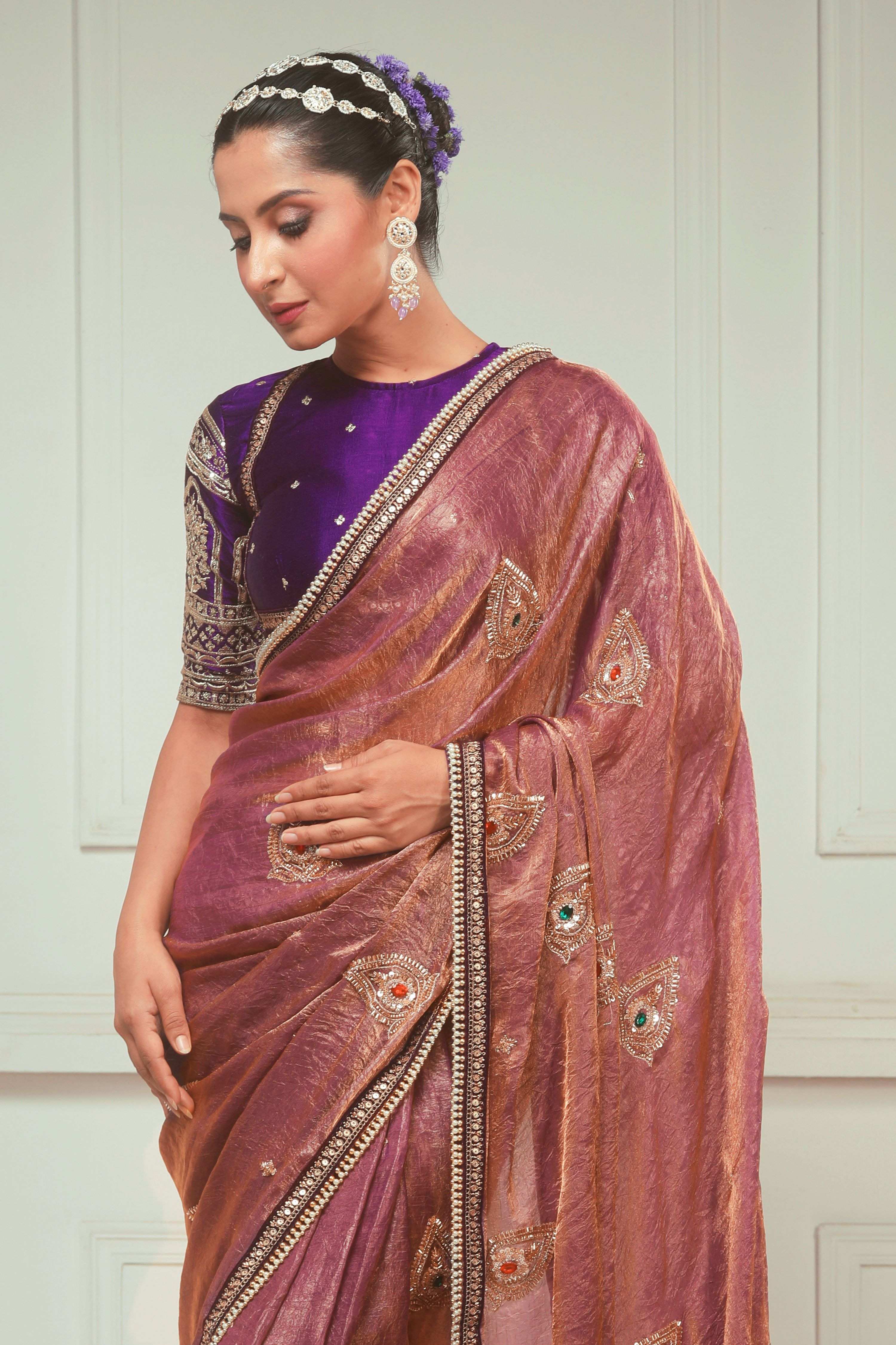 MEHFIL MUSE SAREE WITH TIMELESS TEMPTATION BLOUSE